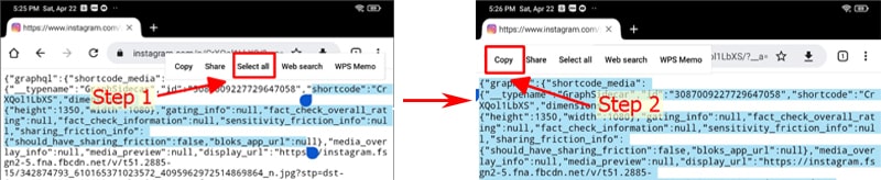 copy all data on android